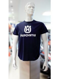 Husqvarna rövid ujjú sötétkék póló