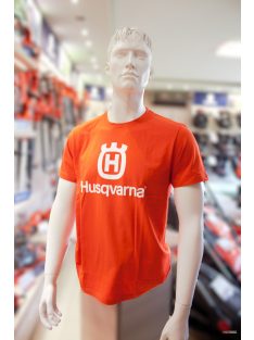 Husqvarna rövid ujjú narancssárga póló