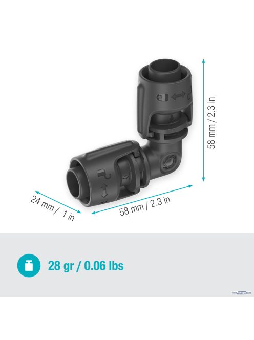 GARDENA 13 mm-es (1/2") L-elem 13202-20