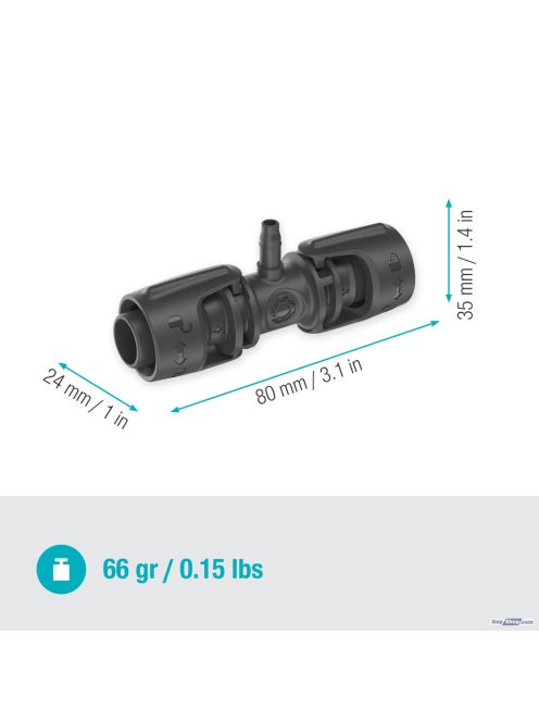 GARDENA T-szűkítőelem 13 mm-ről (1/2") 4,6 mm-re (3/16") 13204-20