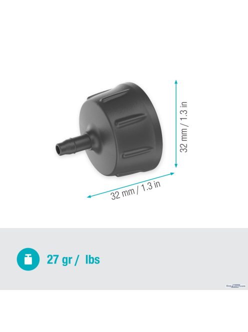 GARDENA 4,6 mm-es (3/16”) Csap-csatlakozóelem 13224-20