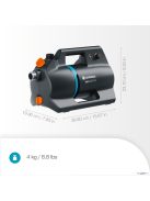 GARDENA Akkumulátoros kerti szivattyú 3000 Silent 18V akkumulátorral P4A 14610-20